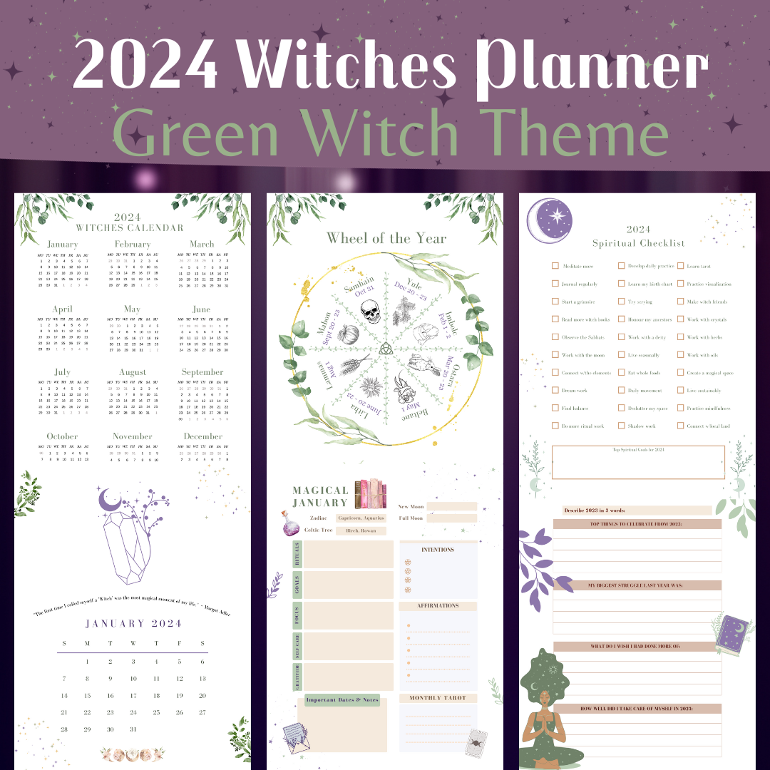 2024 Witches Planner The Wholesome Witch